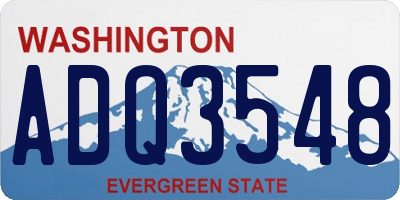 WA license plate ADQ3548
