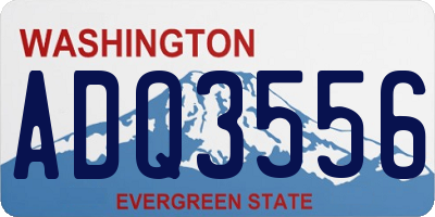 WA license plate ADQ3556