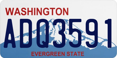 WA license plate ADQ3591