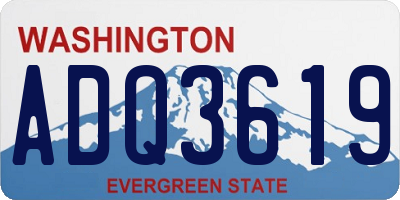 WA license plate ADQ3619