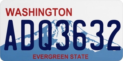 WA license plate ADQ3632