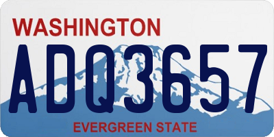 WA license plate ADQ3657