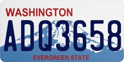 WA license plate ADQ3658