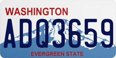 WA license plate ADQ3659