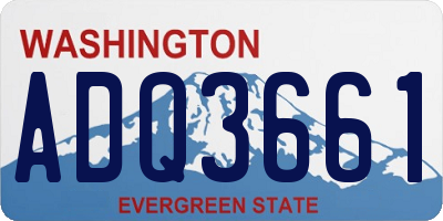 WA license plate ADQ3661