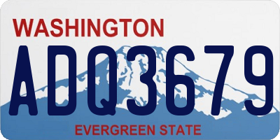 WA license plate ADQ3679