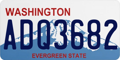 WA license plate ADQ3682