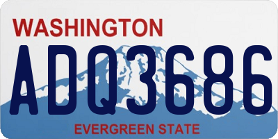 WA license plate ADQ3686