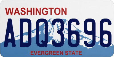 WA license plate ADQ3696
