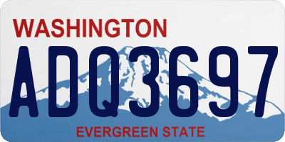 WA license plate ADQ3697