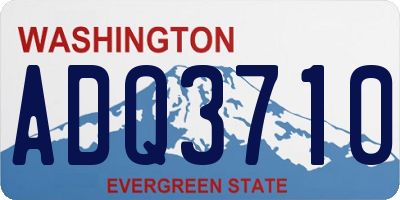 WA license plate ADQ3710