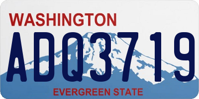 WA license plate ADQ3719
