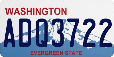 WA license plate ADQ3722