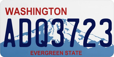 WA license plate ADQ3723