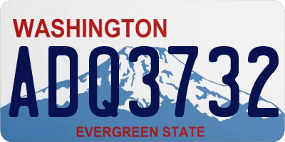 WA license plate ADQ3732