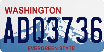 WA license plate ADQ3736