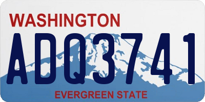 WA license plate ADQ3741