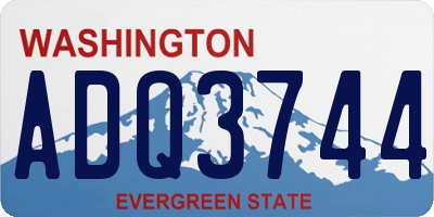 WA license plate ADQ3744