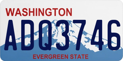 WA license plate ADQ3746