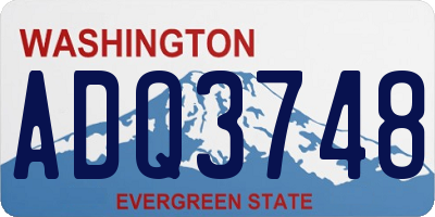 WA license plate ADQ3748