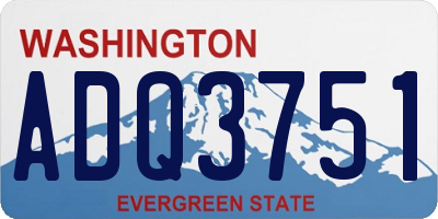 WA license plate ADQ3751