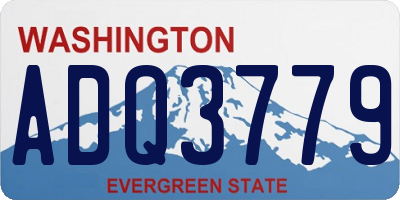 WA license plate ADQ3779
