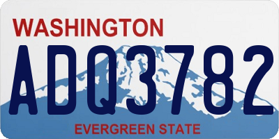 WA license plate ADQ3782