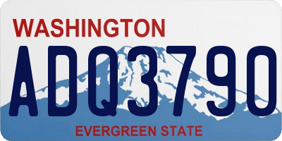 WA license plate ADQ3790
