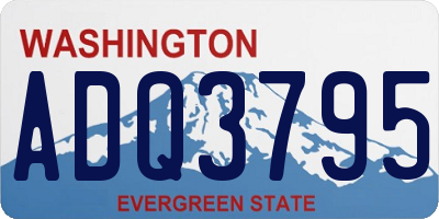 WA license plate ADQ3795