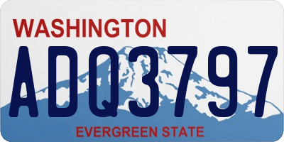 WA license plate ADQ3797