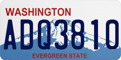 WA license plate ADQ3810