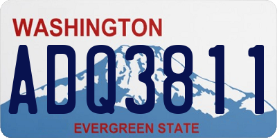 WA license plate ADQ3811