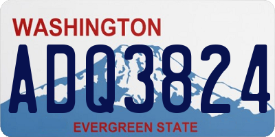 WA license plate ADQ3824
