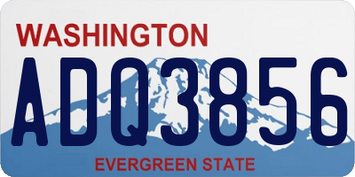WA license plate ADQ3856