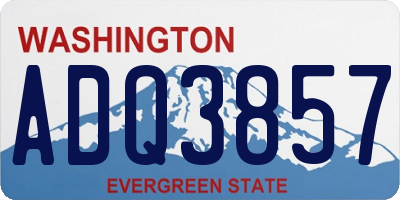WA license plate ADQ3857