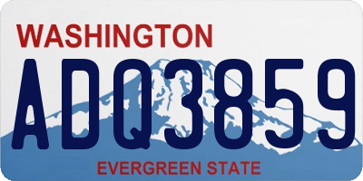 WA license plate ADQ3859