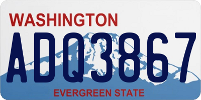 WA license plate ADQ3867