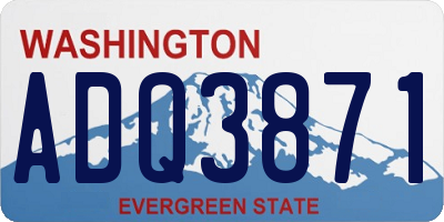 WA license plate ADQ3871
