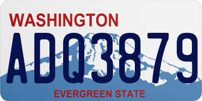 WA license plate ADQ3879