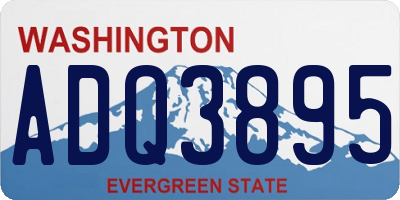WA license plate ADQ3895