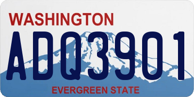 WA license plate ADQ3901