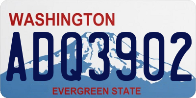 WA license plate ADQ3902