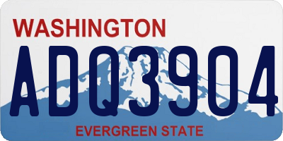 WA license plate ADQ3904
