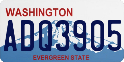 WA license plate ADQ3905