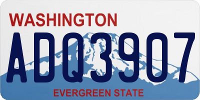 WA license plate ADQ3907