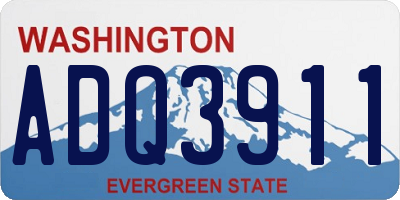 WA license plate ADQ3911
