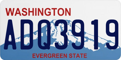 WA license plate ADQ3919