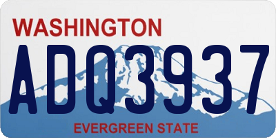 WA license plate ADQ3937
