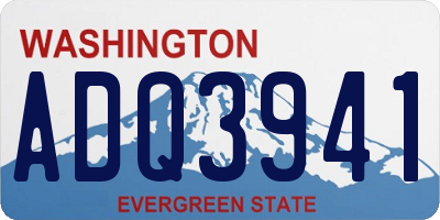 WA license plate ADQ3941