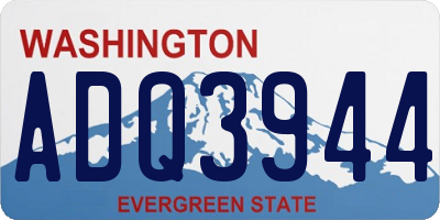 WA license plate ADQ3944
